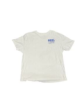 Reel Life Fishing T-Shirt Men’s XXL White Short Sleeve Graphic Tee
